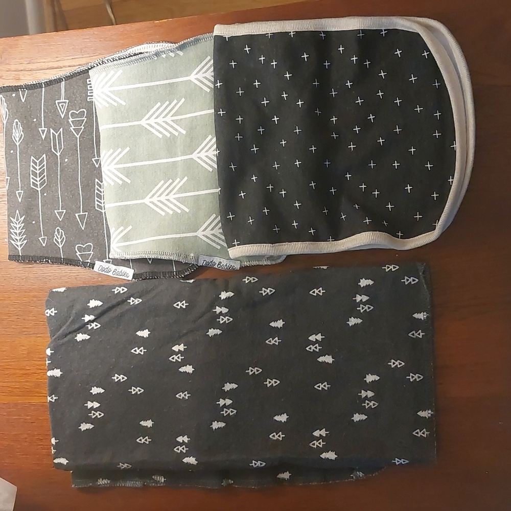 Burp clothes & receiving blanket